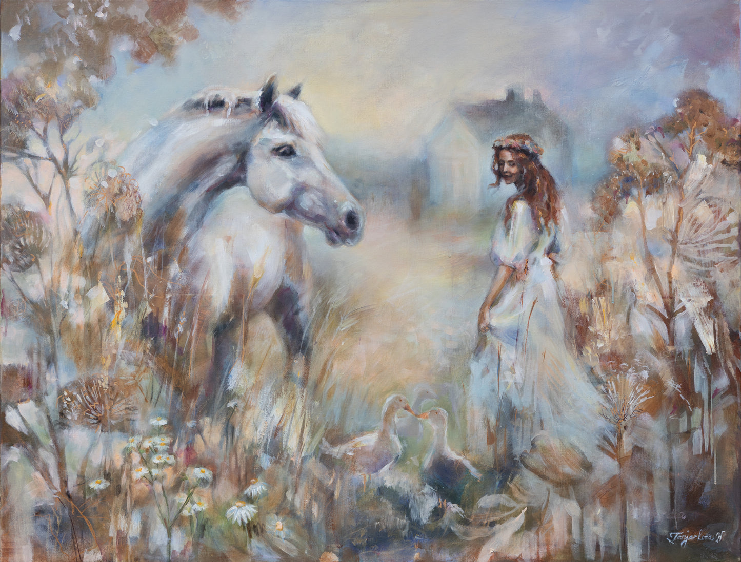 Rauhan Polulla - On the Path of Peace - Original Art